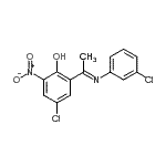 CAS 登录号：112932-74-8， 4-氯-2-[(1E)-N-(3-氯苯基)亚氨代乙酰]-6-硝基苯酚