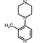 CAS 登录号：112940-51-9， 1-(3-甲基-4-吡啶基)哌嗪