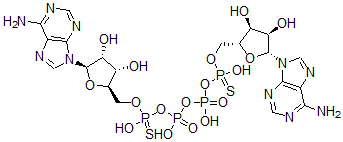 CAS 登录号:113270-27-2, P(1),P(4)-二(5'-腺苷)-1,4-二硫代四联磷酸酯