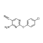 CAS 登录号：113447-04-4， 4-氨基-2-(4-氯苯氧基)-5-嘧啶甲腈