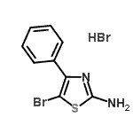 CAS 登录号：113511-22-1， 5-溴-4-苯基-1,3-噻唑-2-胺氢溴酸盐(1:1)