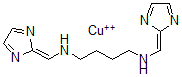 CAS 登录号:113634-09-6, N,N'-二(咪唑-2-亚基甲基)丁烷-1,4-二胺铜