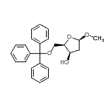 CAS 登录号:113666-58-3, 甲基-2-脱氧-5-O-三苯基甲基-alpha-D-苏式-呋喃戊糖苷