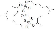 CAS 登录号:113706-15-3, 锌丁烷-2-基氧基-(6-甲基庚氧基)-硫代-硫代膦烷