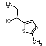 CAS 登录号：113732-81-3， 2-氨基-1-(2-甲基-1,3-噻唑-5-基)乙醇