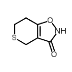 CAS 登录号：113748-39-3， 6,7-二氢-4H-噻喃并[3,4-d][1,2]恶唑-3(2H)-酮