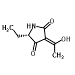 CAS 登录号：113757-65-6， (3Z,5S)-5-乙基-3-(1-羟基乙亚基)-2,4-吡咯烷二酮