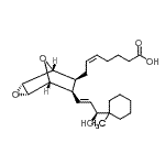 CAS 登录号：113774-72-4， (5Z)-7-{(1R,2S,4R,5R,6S,7R)-7-[(1E,3S)-3-羟基-3-(1-甲基环己基)-1-丙烯-1-基]-3,8-二氧杂三环[3.2.1.0<sup>2,4</sup>]辛-6-基}-5-庚烯酸