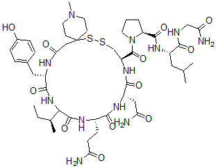 CAS 登录号:113789-44-9, 1'-(1'-甲基-4'-硫代哌啶)乙酸-缩宫素