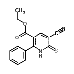 CAS 登录号：113858-92-7， 乙基5-氰基-2-苯基-6-硫代-1,6-二氢-3-吡啶羧酸酯