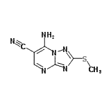 CAS 登录号：113967-64-9， 7-氨基-2-(甲硫基)[1,2,4]三唑并[1,5-a]嘧啶-6-甲腈
