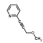 CAS 登录号：113985-43-6， 2-(3-甲氧基-1-丙炔-1-基)吡啶