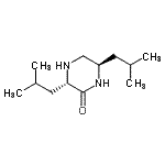 CAS 登录号：114362-44-6， (3S,6R)-3,6-二异丁基-2-哌嗪酮