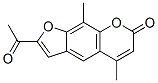 CAS#: 114460-33-2, 2-Acetyl-5,9-dimethyl-7H-furo(3,2-g)(1)benzopyran-7-one