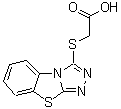 CAS 登录号：114722-63-3， ([1,2,4]三唑并[3,4-b][1,3]苯并噻唑-3-基硫基)乙酸