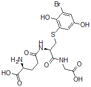 CAS 登录号：114865-64-4， (2S)-2-氨基-5-[[(2R)-3-(3-溴-2,5-二羟基苯基)硫基-1-(羧甲基氨基)-1-氧代丙烷-2-基]氨基]-5-氧代戊酸