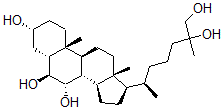 CAS 登录号：114882-48-3， (3R,5R,6S,7S,8S,9S,10R,13R,14S,17R)-17-[(2R)-6,7-二羟基-6-甲基庚烷-2-基]-10,13-二甲基-2,3,4,5,6,7,8,9,11,12,14,15,16,17-十四氢-1H-环戊二烯并[a]菲-3,6,7-三醇