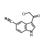 CAS 登录号：115027-08-2， 3-(2-氯乙酰基)-1H-吲哚-5-甲腈