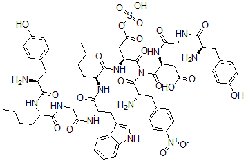CAS#: 115136-01-1, Tyr-Gly-(Nle(28,31)Cholecystokinin (26-33) 4-nitro-Phe(33))