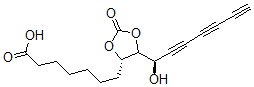 CAS 登录号:115216-83-6, (4S-(4alpha,5beta(S')))-5-(1-羟基-2,4,6-庚三炔基)-2-氧代-1,3-二氧戊环-4-庚酸