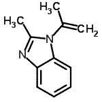 CAS 登录号：115430-80-3， 1-异丙烯基-2-甲基-1H-苯并咪唑