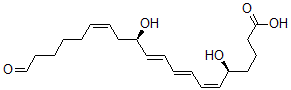 CAS 登录号:115609-68-2, (5S,6Z,8E,10E,12R,14Z)-5,12-二羟基-20-氧代二十碳-6,8,10,14-四烯酸