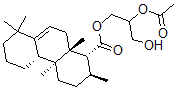 CAS 登录号：115712-99-7， (2-乙酰氧基-3-羟基丙基) (1R,2S,4aS,4bS,10aS)-2,4A,8,8,10alpha-五甲基-2,3,4,4B,5,6,7,10-八氢-1H-菲-1-羧酸酯