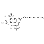 CAS#: 115787-85-4, Trisodium 8-(Dodecanoyloxy)-1,3,6-Pyrenetrisulfonate