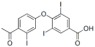 CAS 登录号:1160-36-7, 4-(4-乙酰基-3-碘苯氧基)-3,5-二碘苯甲酸