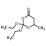 CAS 登录号：116013-75-3， 2,2-二乙氧基-6-甲基-1,3-二恶烷-4-酮