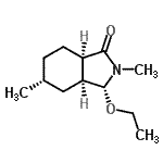 CAS 登录号：116072-16-3， (3R,3aS,5R,7aR)-3-乙氧基-2,5-二甲基八氢-1H-异吲哚-1-酮