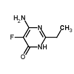 CAS 登录号：116092-12-7， 6-氨基-2-乙基-5-氟-4(1H)-嘧啶酮