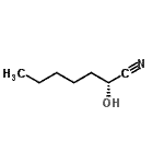 CAS 登录号：116297-10-0， (2R)-2-羟基庚烷腈