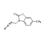 CAS 登录号：116757-17-6， 3-(叠氮基甲基)-6-甲基-1,3-苯并噻唑-2(3H)-酮