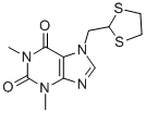 CAS 登录号:116763-36-1, 7-(1,3-二噻戊环-2-基甲基)-1,3-二甲基黄嘌呤