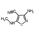 CAS 登录号：117377-36-3， 3-氨基-5-(甲基氨基)-1,2-噻唑-4-甲腈