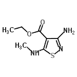 CAS 登录号：117377-37-4， 乙基3-氨基-5-(甲基氨基)-1,2-噻唑-4-羧酸酯