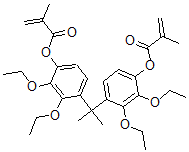 CAS 登录号:117381-44-9, 2,2'-(4-甲基丙烯酰氧基二乙氧基苯基)丙烷