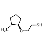 CAS 登录号：117391-09-0， 2-{[(1R,2R)-2-甲基环戊基]氧基}乙硫醇