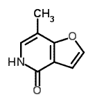 CAS 登录号：117612-62-1， 7-甲基呋喃并[3,2-c]吡啶-4(5H)-酮