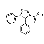CAS 登录号：117644-87-8， 1-(2,3-二苯基-2,3-二氢-1,2-恶唑-4-基)乙酮