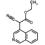CAS 登录号：117646-39-6， 乙基氰基(4-异喹啉基)乙酸酯