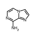CAS 登录号：117718-88-4， 咪唑并[1,2-a]吡嗪-8-胺