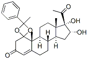 CAS 登录号：1179-87-9， 16-alpha,17-二羟基-alpha-甲基苄亚基二氧基黄体酮