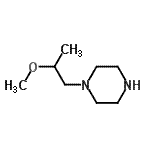 CAS 登录号：118560-17-1， 1-(2-甲氧基丙基)哌嗪