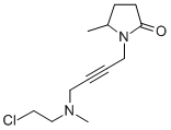 CAS 登录号:118630-59-4, N-(4-((2-氯乙基)甲基氨基)-2-丁炔基)-5-甲基-2-吡咯烷酮