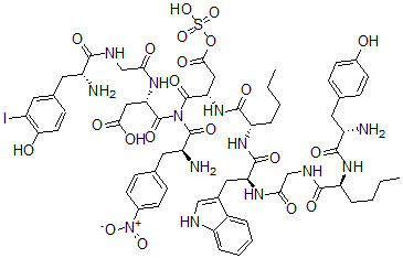 CAS#: 118643-58-6, Cholecystokinin (26-33), I-Tyr-Gly-(Nle(28,31),4-nitro-Phe(33))