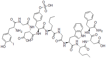 CAS#: 118688-24-7, I-Tyr-Gly-Nle(28,31)-Cholecystokinin (26-33)