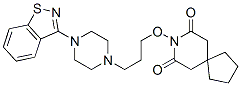 CAS 登录号:118856-18-1, 8-((3-(4-(1,2-苯并异噻唑-3-基)-1-哌嗪基)丙基)氧基)-8-氮杂螺(4.5)癸烷-7,9-二酮