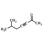 CAS 登录号：118893-61-1， 6-甲基-3-庚炔-2-酮
